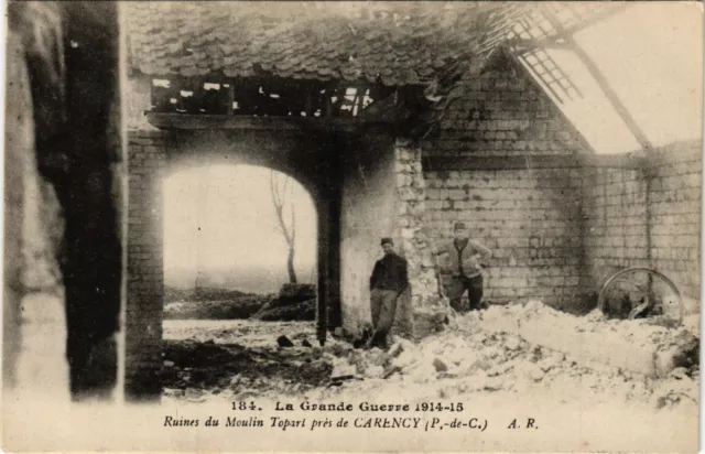 CPA Military, RUINS of Moulin Topart near Carence (278975)