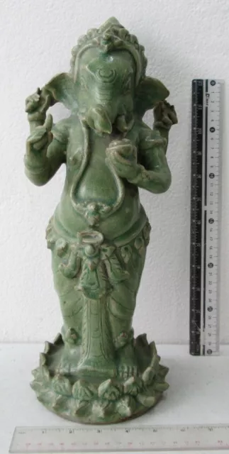 Antique Kalong Ceramic Elephant God Lord Ganesh (Remover of Obstacles)