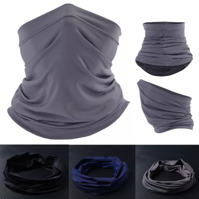 Cycling Sports Thin Neck Gaiter Bandana Anti UV Scarf Men Women Half Face Mask