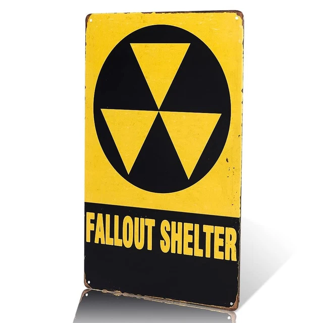 dingleiever-Christmas Gifts Fallout Shelter Vintage Look Reproduction Multi