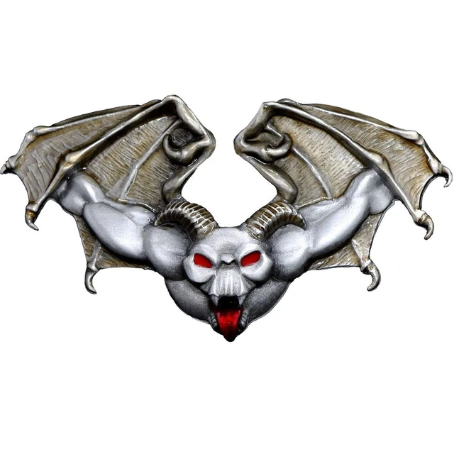 WINGED DEMON BELT Buckle Fantasy Sci fi Monster Authentic Bulldog Buckle Co 18.95 PicClick UK
