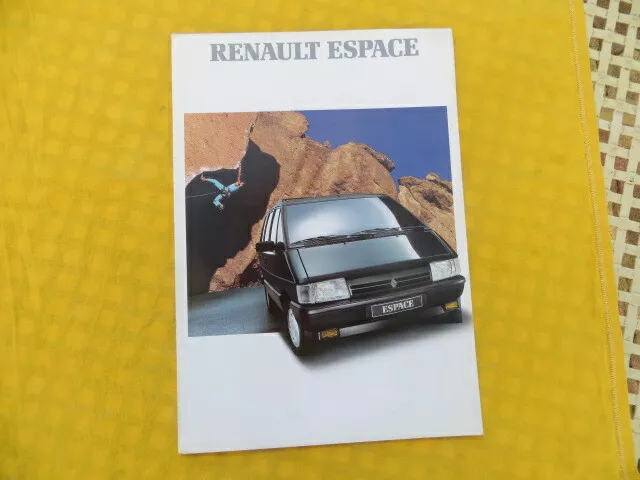 RENAULT Espace - catalogue publicitaire 1990