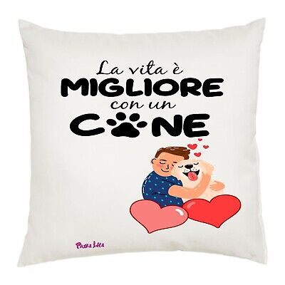 Cuscino 40 x 40 con Scritta Dura la Vita da Fratello Maggiore Idea Regalo 