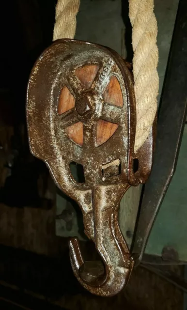 Hay Trolley Pulley Antique Barn Pulley Rustic Farm Primitive.