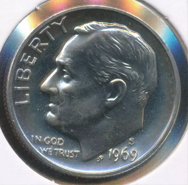 United States 1969-S Roosevelt Dime 10c - Proof