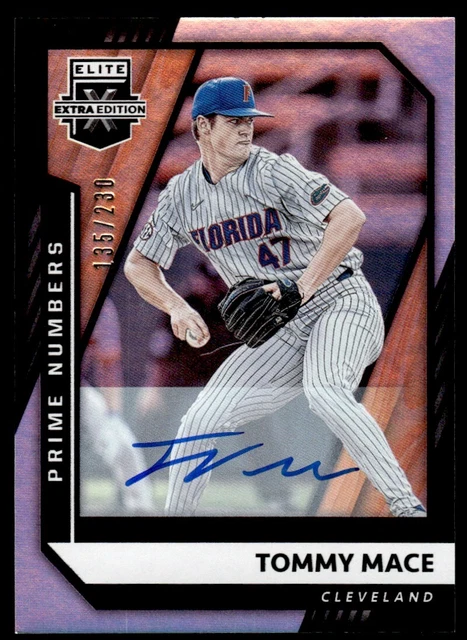 2021 Panini Elite Extra Edition Prime Numbers /230 Tommy Mace Auto 135/230