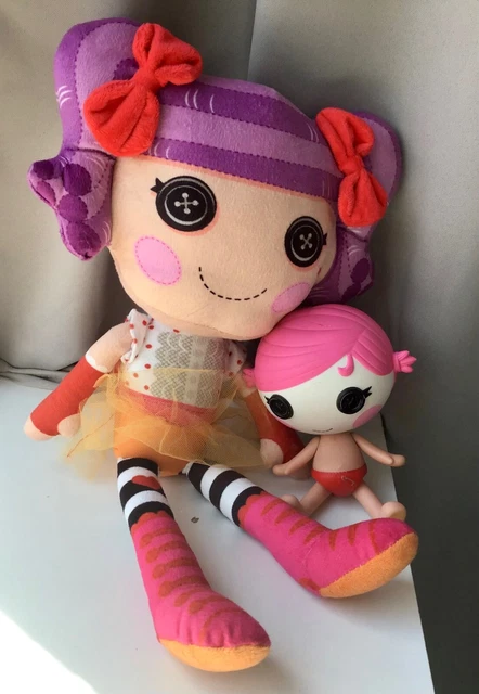 Lala Loopsy Dolls, x2, Hard & Soft Bodied, VGC, 17” & 7”, Bundle