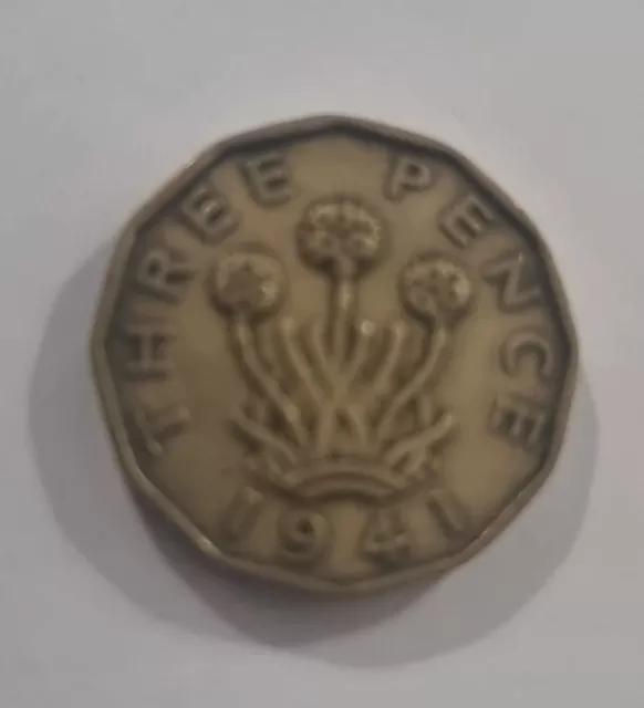 1941 Brass Threepence 3d George VI