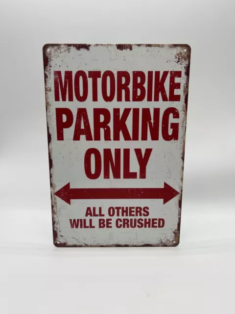 Blechschild Motorbike Parking 20x30cm Nostalgie Retro Reklame Vintage Motorrad
