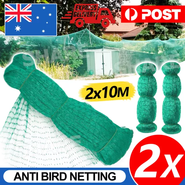 2PCS Anti Bird Netting Garden Net Mesh Commercial Fruit Tree Pond Protect Cover