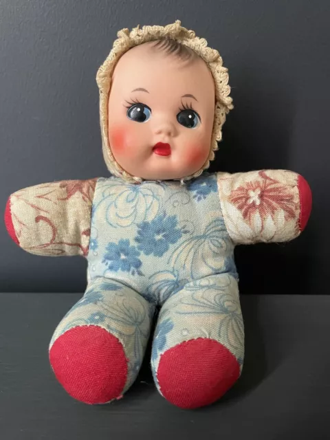 Bella Pouet Puppe VINTAGE Französisch Quietscher Tuchpuppe RETRO 60ies