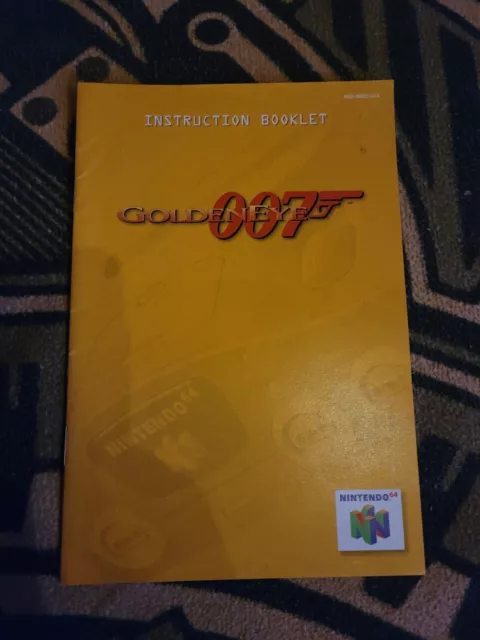 Goldeneye 007 (Nintendo 64 N64) manual only Instruction Booklet Golden Eye