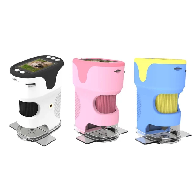 Microscope Portable Funmo – 80-200x, LED, Pour Enfants Et Adultes, Compatible Smartphone, ABS, Cadeau éducatif