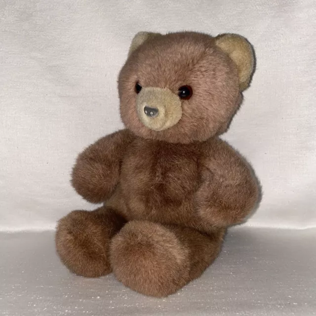 Teddy Bär Kuscheltier Plüsch Plüschtier Stofftier Tedybär süß sitzend braun 25cm