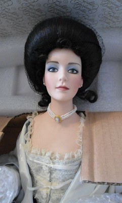 Franklin Mint 1988 Heirloom Porcelain Boudoir Gibson Girl Doll 22"