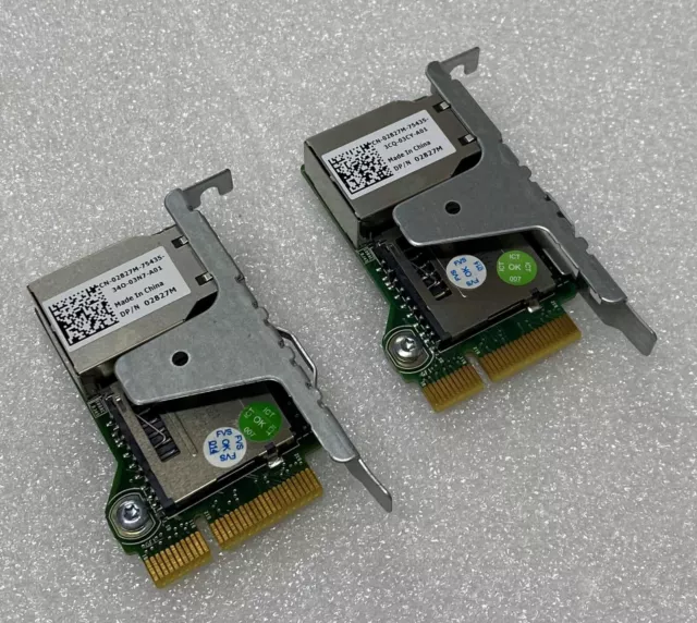 Lot of 2x 2827M 02827M Dell R320 R420 R520 Idrac7 Enterprise Remote Access Card