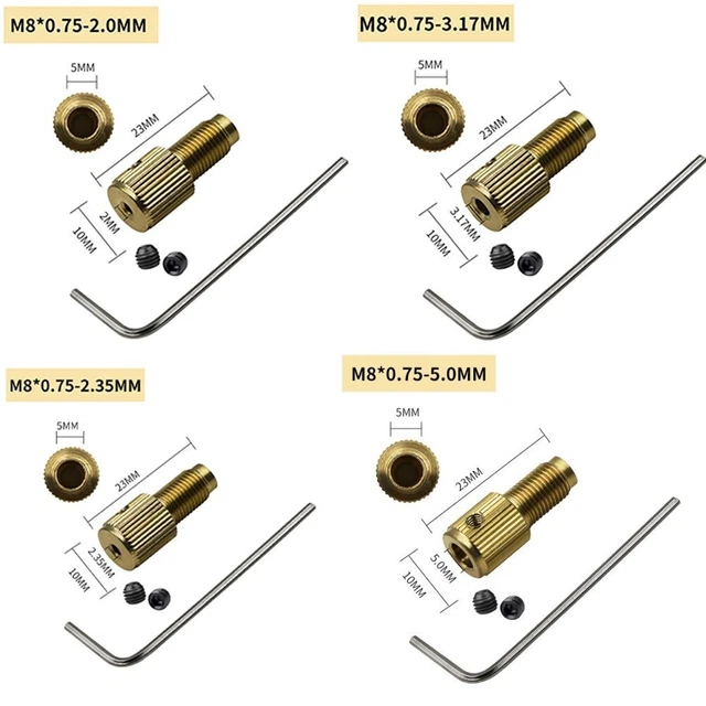 20 Pinces De Serrage Perceuse 0.5-3.2mm - Mandrins Précision Laiton Pour Outils Rotatifs