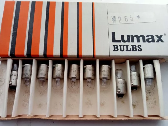 BA9s 6v 2w Bulb (Tubular) Lumax x 10