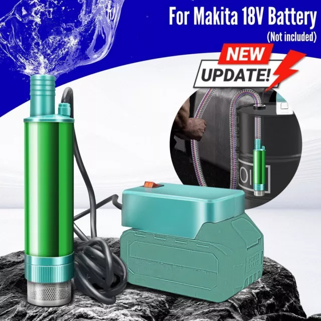2 in 1 Oil Water Pump Submersible For Makita 18V Li-ion Battery 60L/min 24V 100W