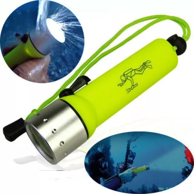 Torcia subacquea LED 100 m immersioni torcia subacquea lampada subacquea nuova