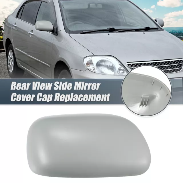 Right Side Mirror Cover Cap Replacement Gray Fit for Toyota COROLLA 2000-2006