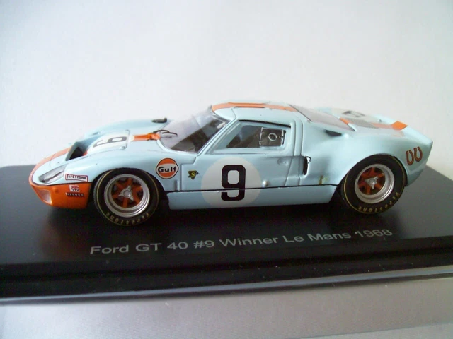 Ford GT40 - Winner Le Mans 1968 #9 - Rodriguez / Bianchi im Maßstab 1:43 von Norev | www