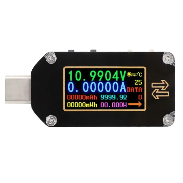 USB Detector Voltage Testeur de type C Tension Courant Voltmètre Ampermetre