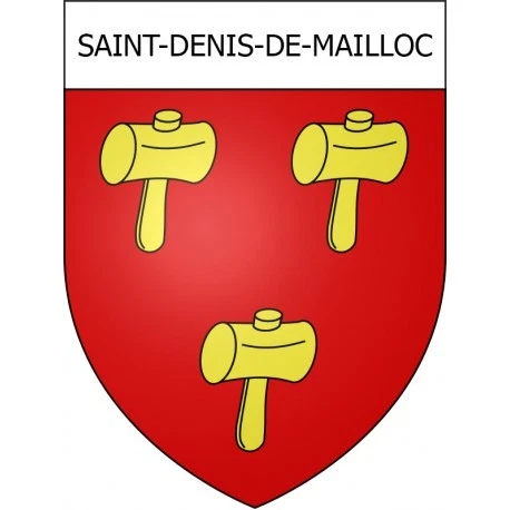 Autocollant Blason Saint-Jorioz 74 – Taille 12 Cm, Résistant Intérieur/extérieur, Fabriqué En France
