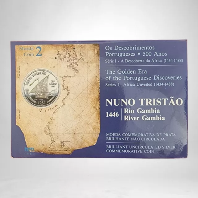 Edad De Los Descubrimientos / Nuno Tristão River Gambia / 100 Escudos 1987... 3