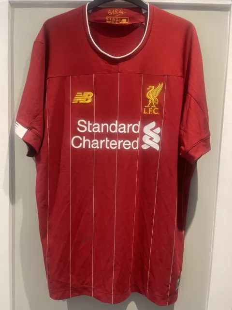 Liverpool 2019/2020 Home Football Shirt New Balance Size Xl Excellent Adult