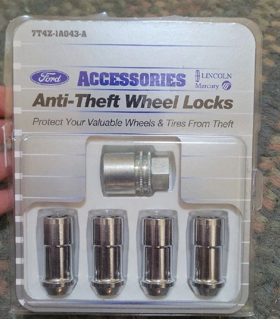 NEW OEM FORD AntiTheft Wheel Locks Exposed Lugs 7T4Z1A043A Edge MKX