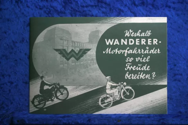 Wanderer Motorfahrräder 1936/37 Prospekt (M1201) FAKSIMILE Archiv Verlag