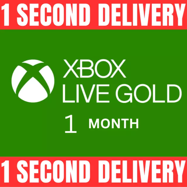 1 Month - Xbox Live Gold - Subscription Membership (Digital Code)