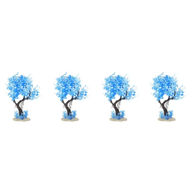 4pcs Wasser Aquarium Künstliche Pflanzen Panzerpflanzen Ornament Sushi