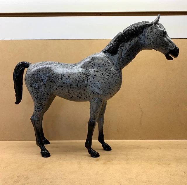 VINTAGE MARX JOHNNY West CUSTOM PAINTED Thunderbolt Nodding Head Horse