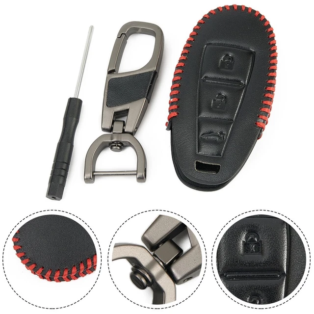 Voiture Clé Étui Anti Rayures Boîtier Accessoires 3-Button Cuir Protection Utile