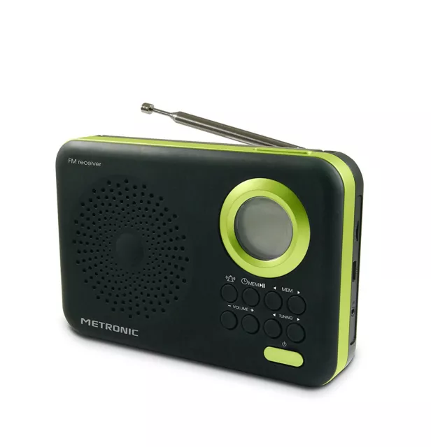 Metronic 477209 Radio Portatile Con Lettore Mp3 Da Usb O Sd Card