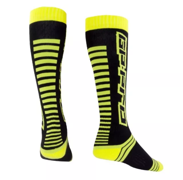 Chaussettes De Course Gp-Pro Enfants Youth Motocross Gp-Pro Noir/Vert 2 Tailles 2