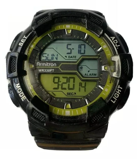 ARMITRON All Sports DIGITAL Men’s WATCH (M0935) Works Great 330 Feet WR