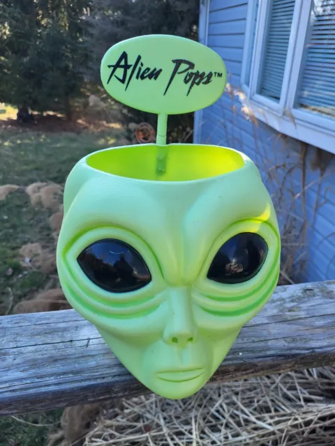 Vintage **ALIEN POPS** Store Candy Display Container, Alien Head