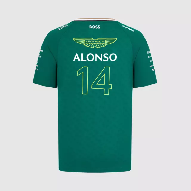 2024 Aston Martin Racing F1 T-Shirt Formula One Alonso "14" | S M L XL XXL XXXL-