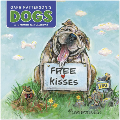 2023 GARY PATTERSON’S Dogs Monthly Wall Calendar, 16 Months, 12" X 12