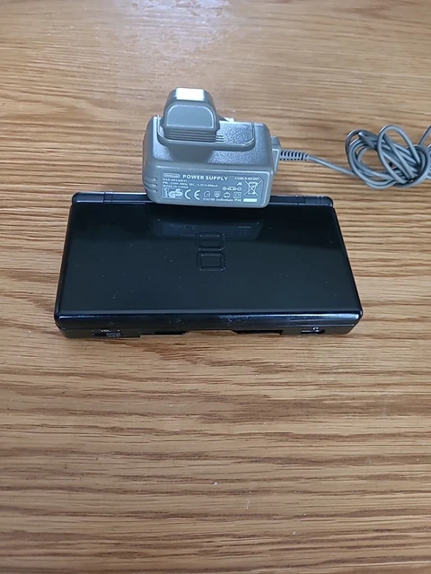 Nintendo DS Lite Black Handheld Gaming Console Charger and Stylus USG-001