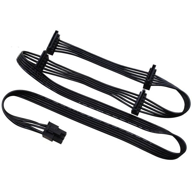 GPU 6Pin to 4 SATA Modular Power Cable for Corsair RM1000x RM750X RM650x RM550x