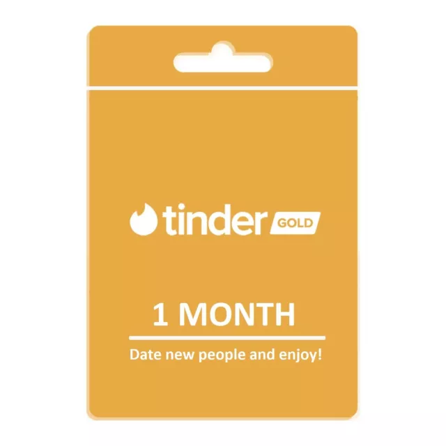Código promocional Tinder dorado de 1 mes ~ GLOBAL