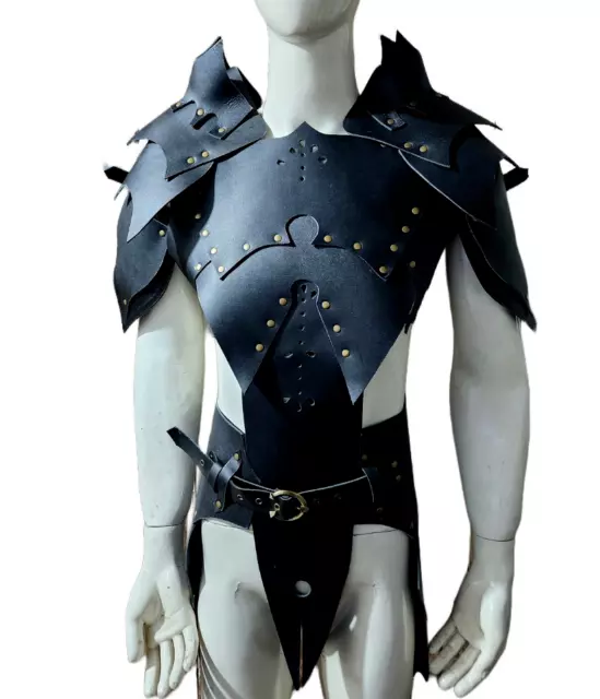 Leather Armor Medieval Elf Armor LARP reenactment cosplay costume Imperial Armor
