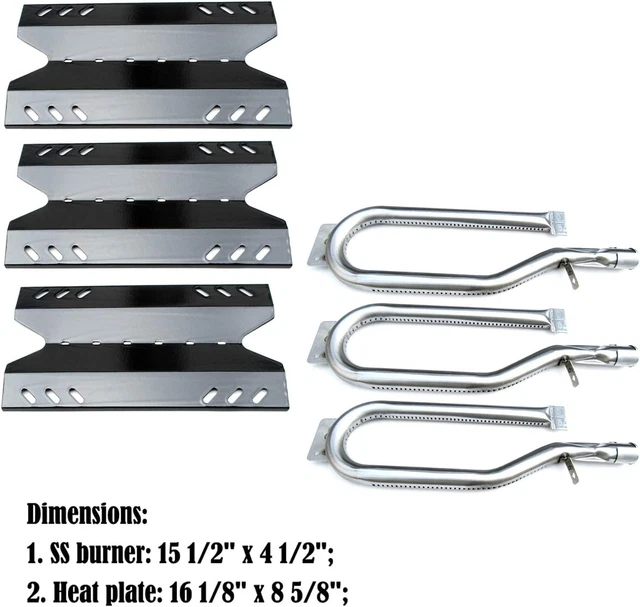 MEMBERS MARK GAS Grill Replacement Burner Heat Plate Parts Repair Kit