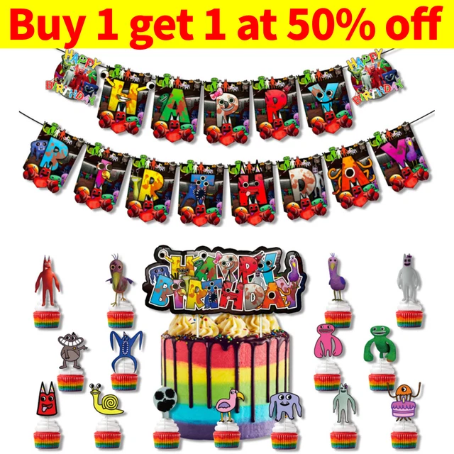 UK GARTEN OF Banban Party Supplies Birthday Banner Cake Toppers Ribbon