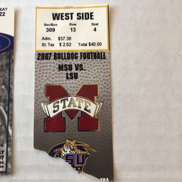 LSU College Football Tickets . LSU/OLE MISS/ Florida/Georgia/Notre Dame 95-09 7
