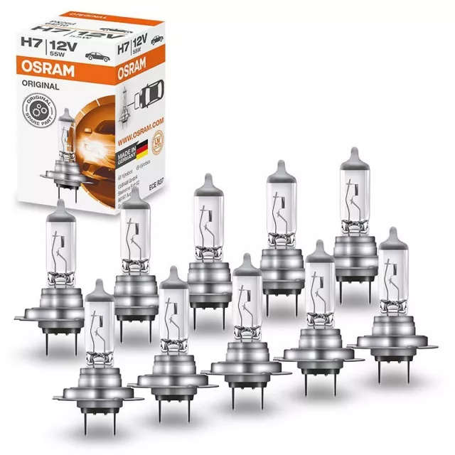 10X Osram Ampoule Halogène H7 Set Original Line 55W/12V Ampoule Standard 64210